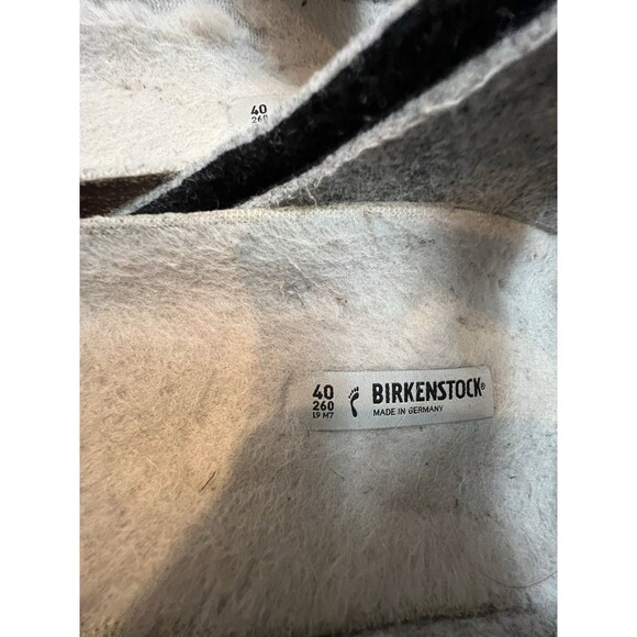 Birkenstock Arizona Wool Felt Rivet Sandals Slides Dark Gray EU 40 (L9, M7)